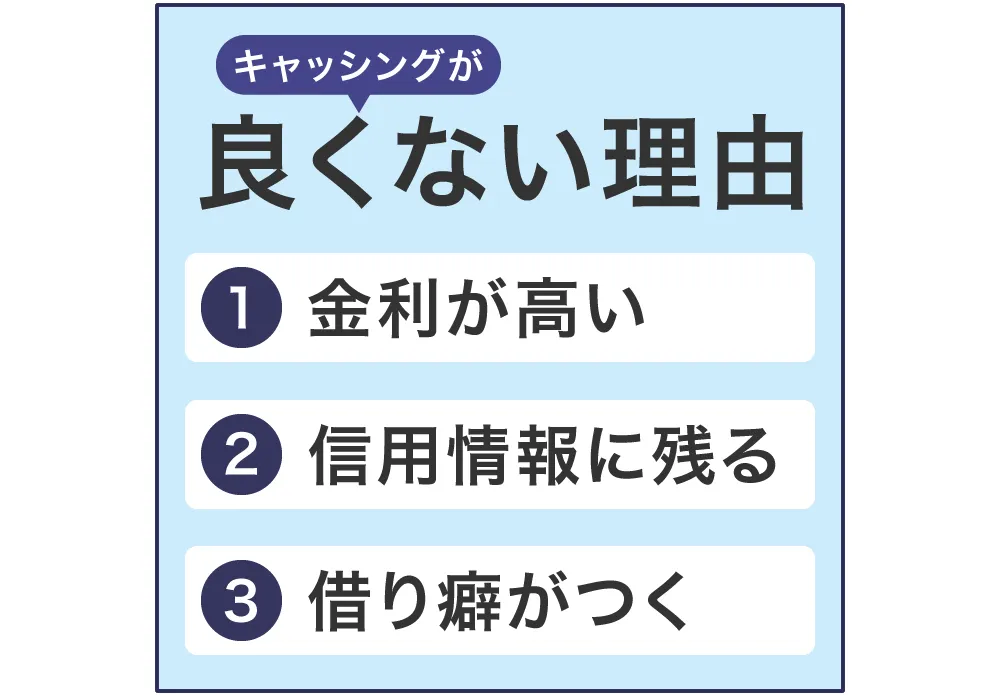 キャッシングが良くない理由